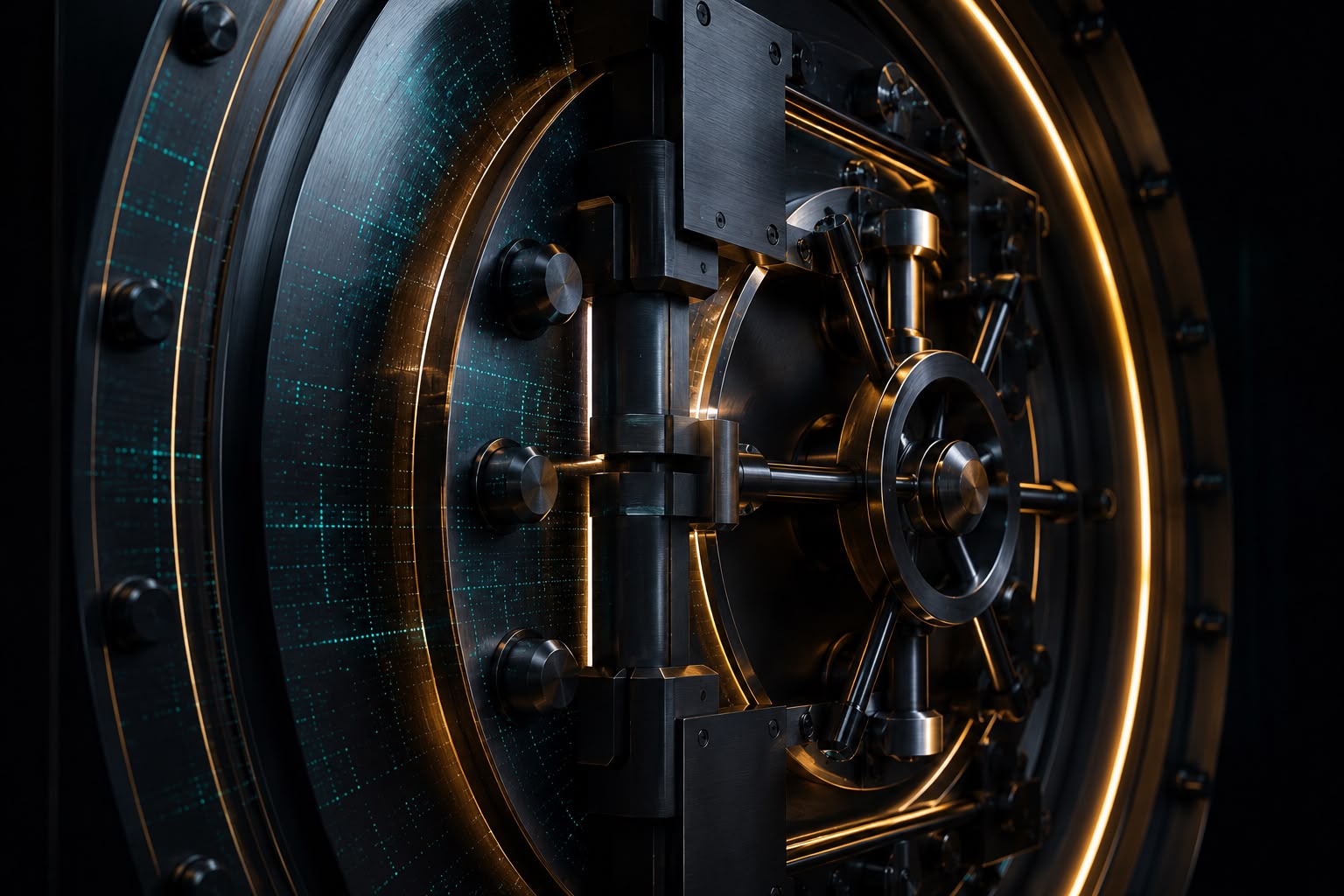 Secure bank vault representing how Helvoa protects client funds
